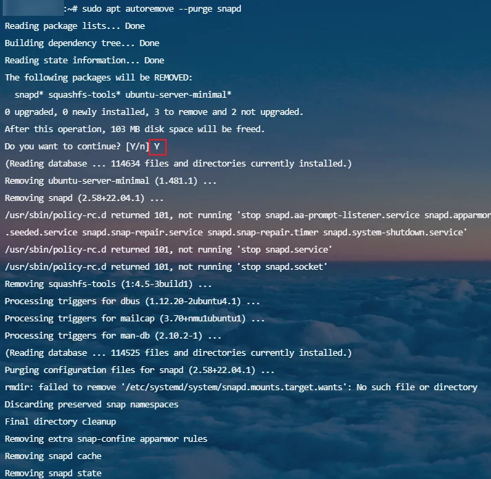 【Ubuntu】如何卸载Snapd 【Ubuntu】如何卸载Snapd